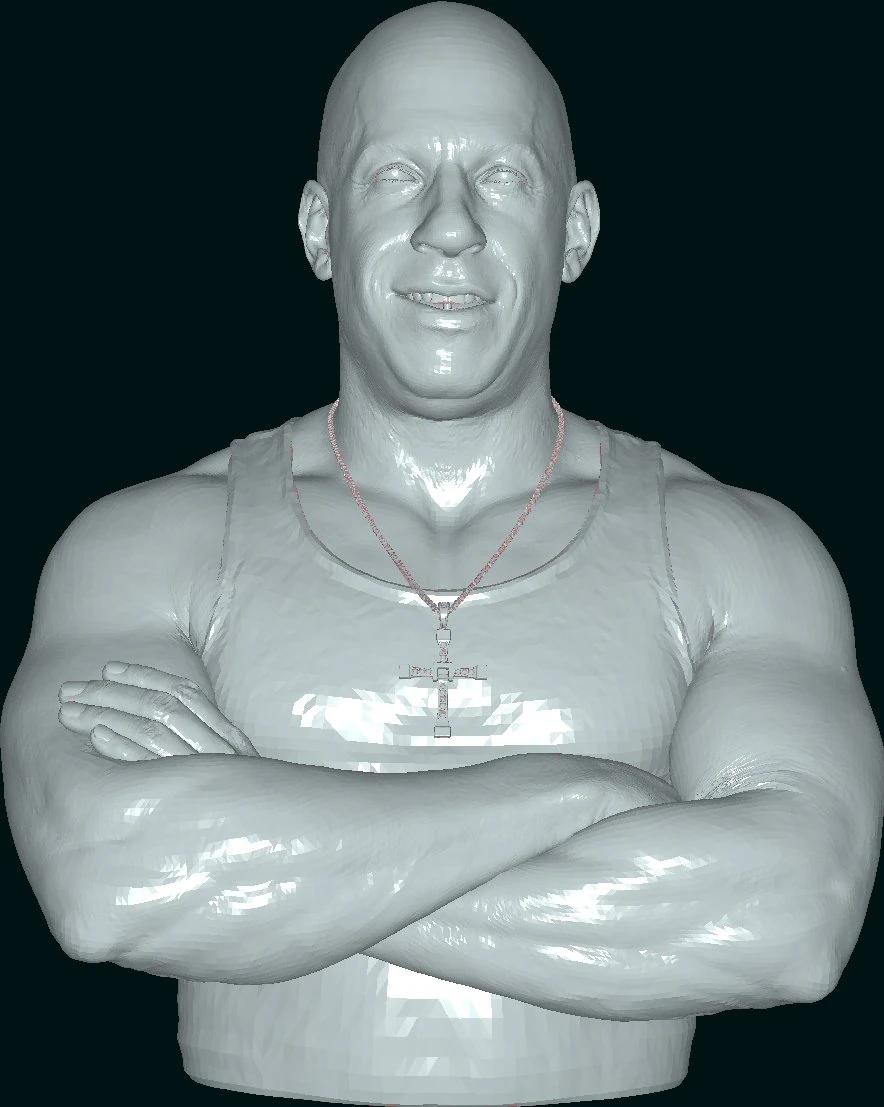 vin diesel 3D Print Model .c4d .max .obj .3ds .fbx .stl .blend 