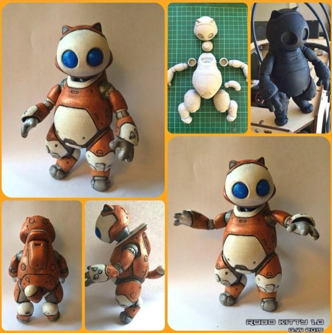 robo kitti 3D Print Model .c4d .max .obj .3ds .fbx .stl .blend 