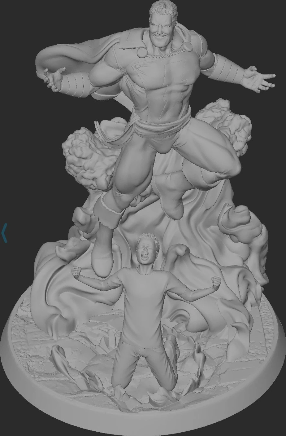 shazam 3D Print Model .c4d .max .obj .3ds .fbx .stl .blend 