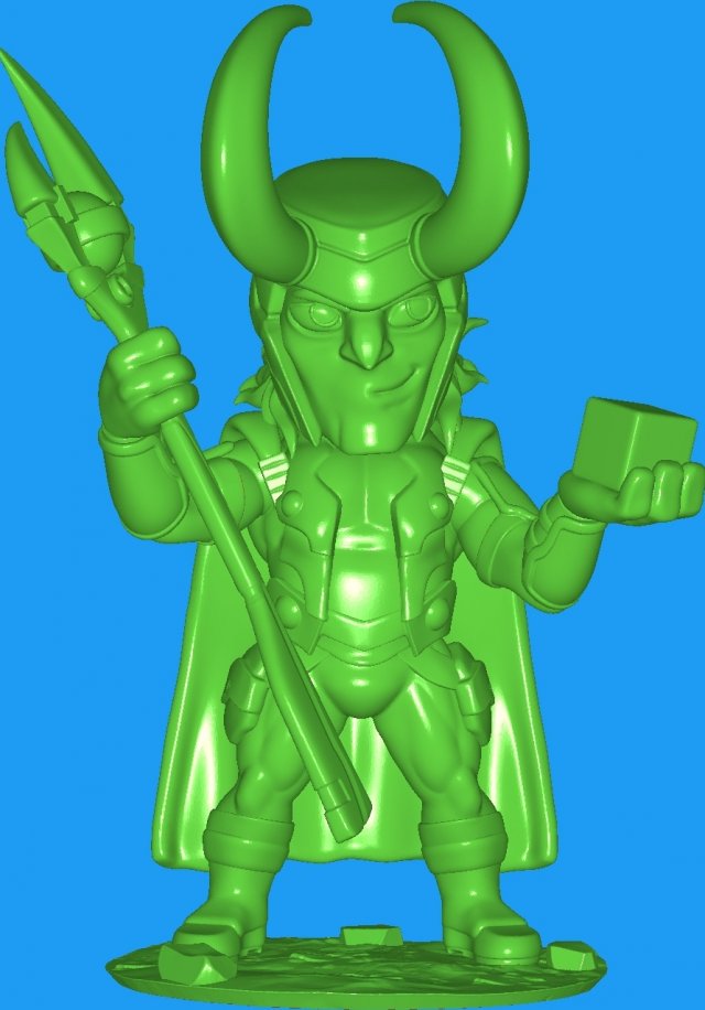 loki 3D Print Model .c4d .max .obj .3ds .fbx .stl .blend 