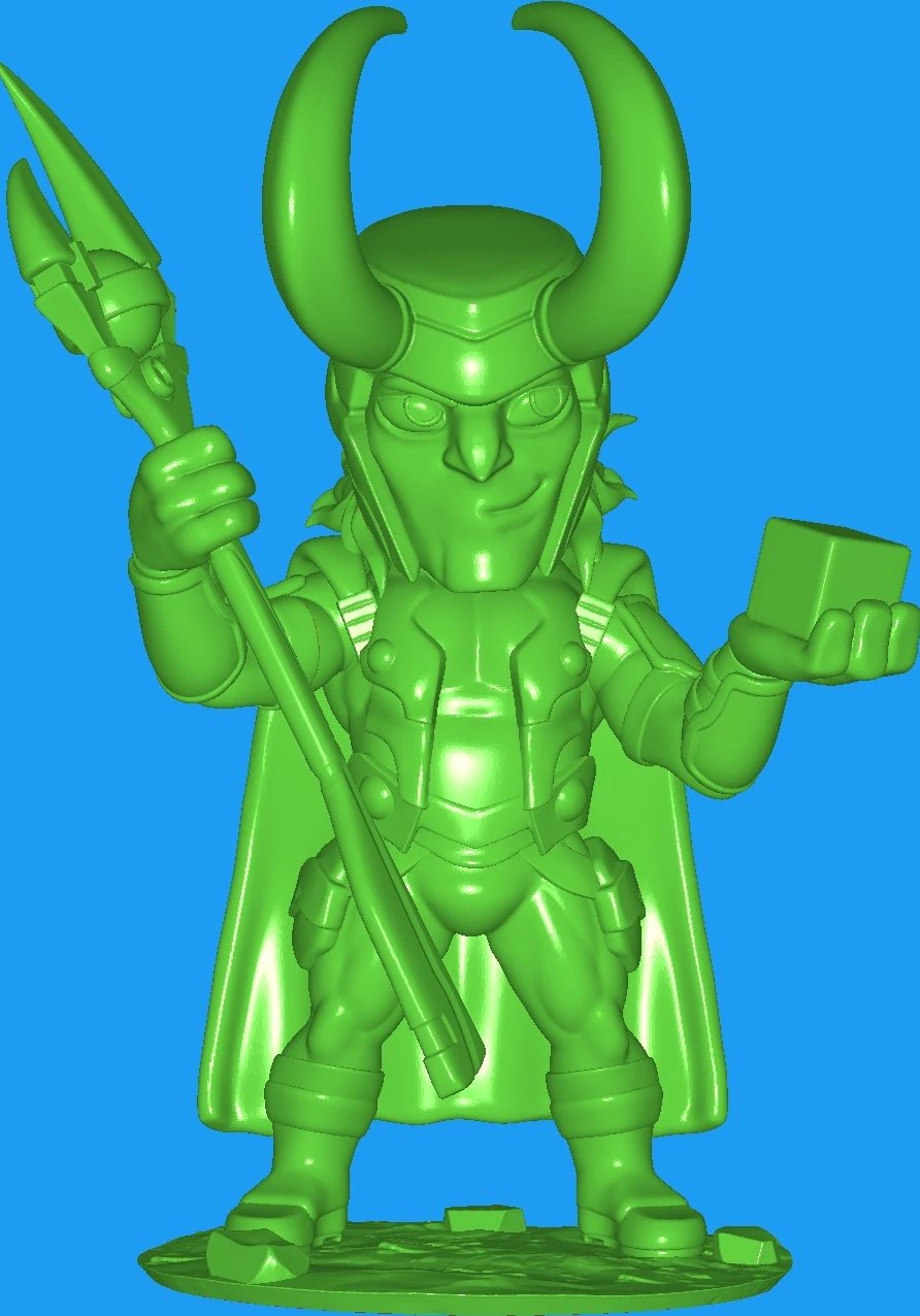 loki 3D Print Model .c4d .max .obj .3ds .fbx .stl .blend 