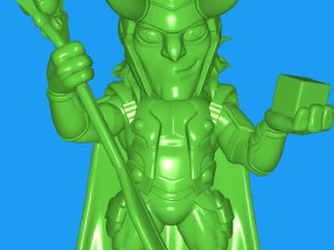 洛基 3D 打印模型