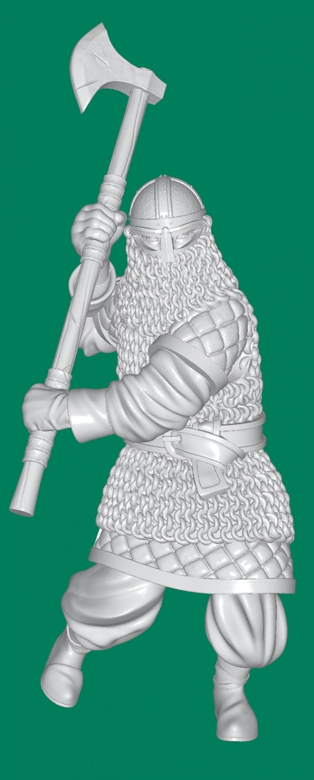axeman 3D Print Model .c4d .max .obj .3ds .fbx .stl .blend