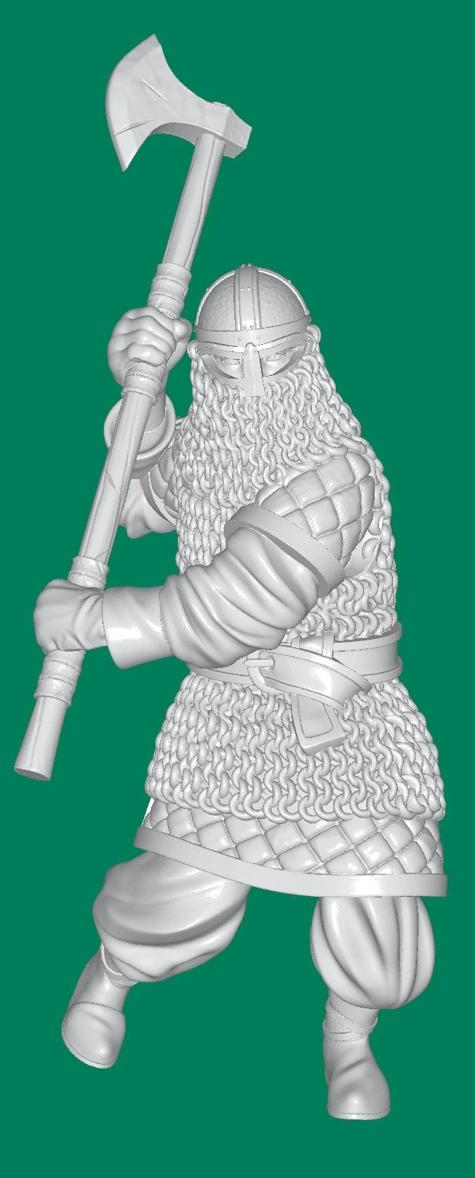 axeman 3D Print Model .c4d .max .obj .3ds .fbx .stl .blend