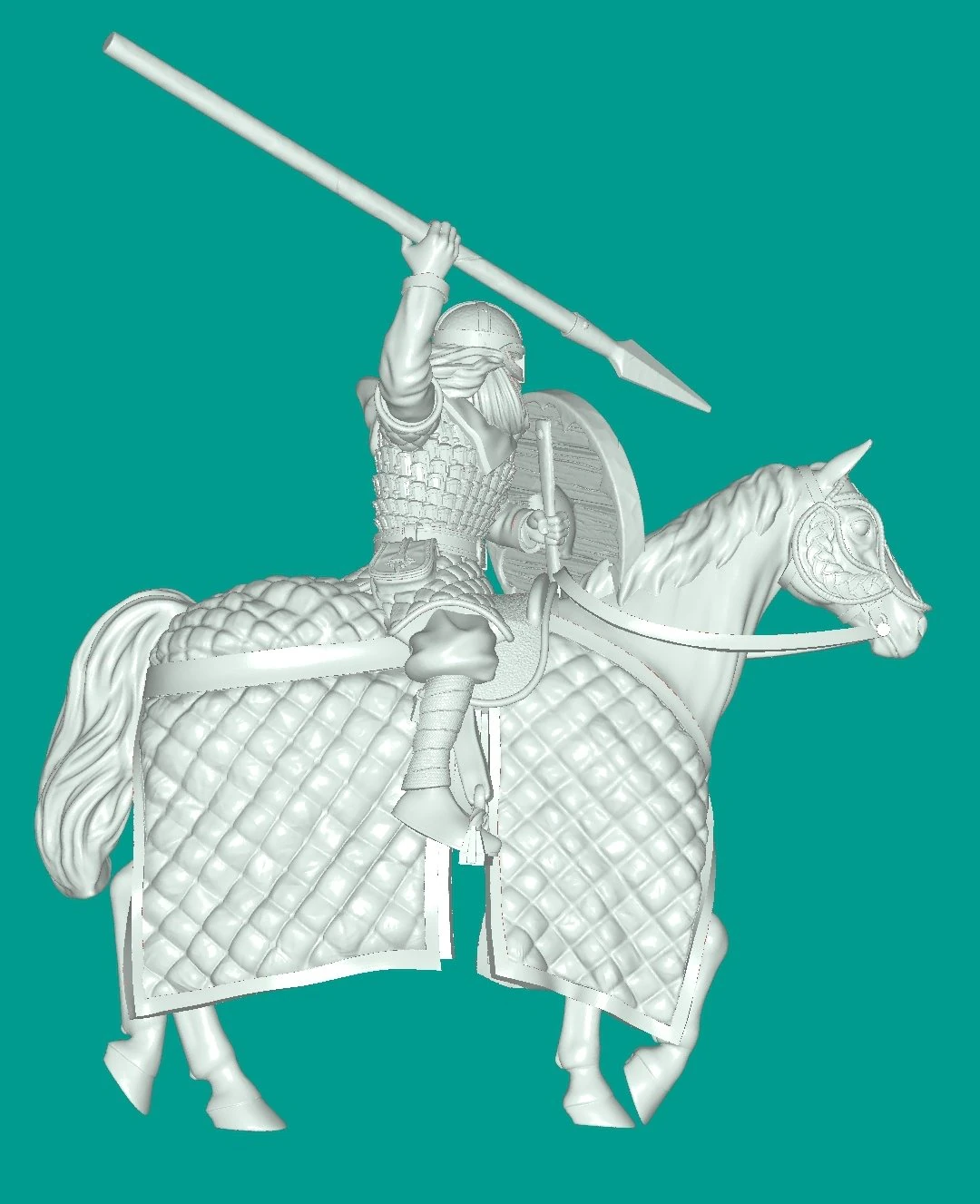 spearman-mounted 3D Print Model .c4d .max .obj .3ds .fbx .stl .blend 
