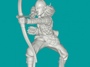 archer-mounted Modèles 3D en vedette