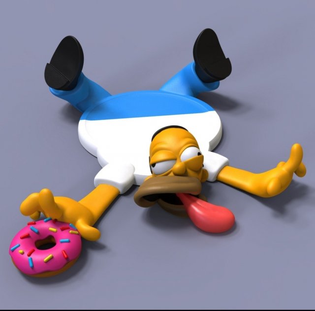 homer 3D Model .c4d .max .obj .3ds .fbx .stl .blend 