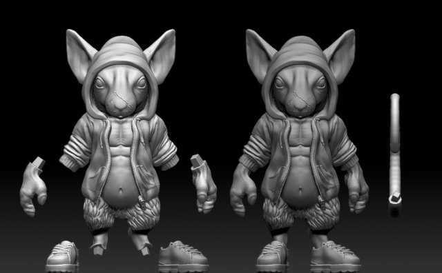 MouseGang 3D 모델 .c4d .max .obj .3ds .fbx .stl .blend 