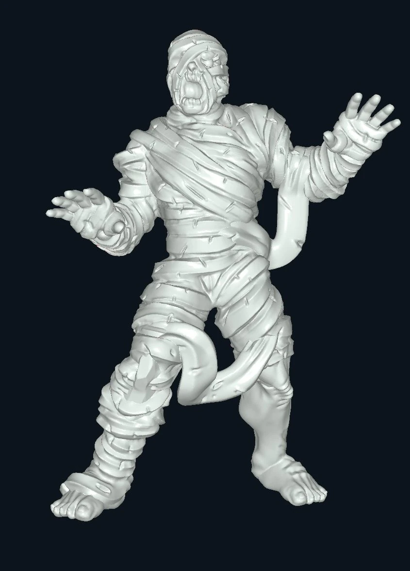 Mummy 3D Model .c4d .max .obj .3ds .fbx .stl .blend 