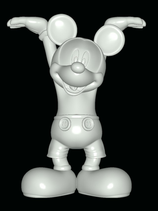 Mickey 3D Modell .c4d .max .obj .3ds .fbx .stl .blend 
