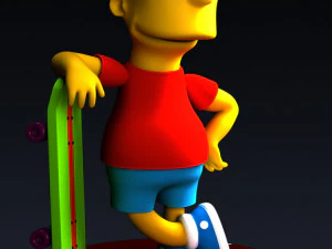 Bartskateboard Modèles 3D en vedette