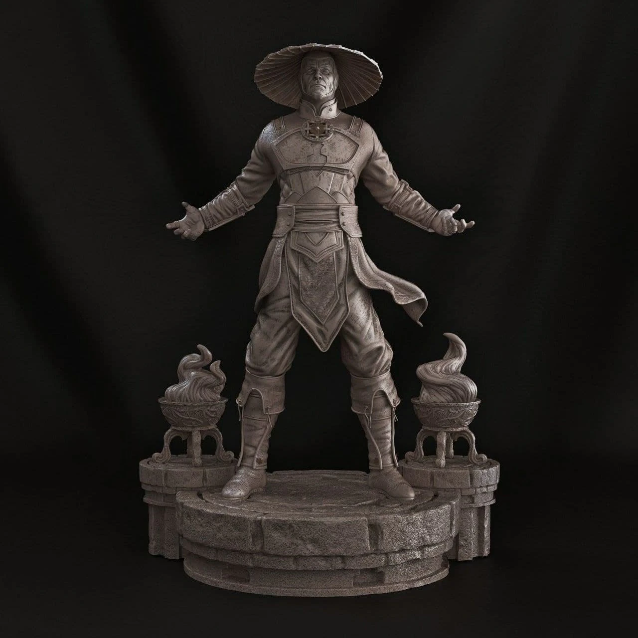 Raiden Mortal Kombat 3D Print Model .c4d .max .obj .3ds .fbx .stl .blend 