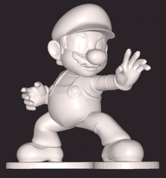 Mario 3D Model .c4d .max .obj .3ds .fbx .stl .blend 