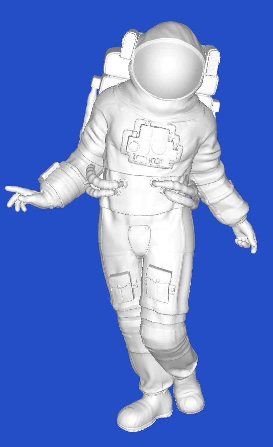 Astronaut 3D Model .c4d .max .obj .3ds .fbx .stl .blend 