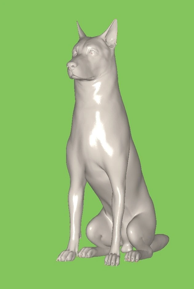 Dog 3D Model .c4d .max .obj .3ds .fbx .stl .blend 