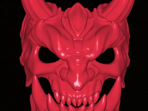 दानव-मुखौटा 3D मॉडल