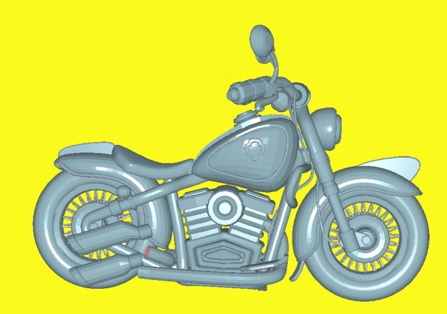 Motorcycle 3D 모델 .c4d .max .obj .3ds .fbx .stl .blend 