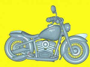 Motocykl Model 3D