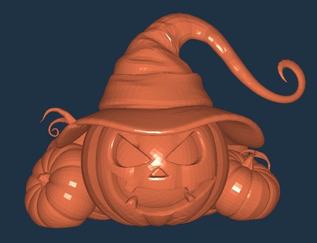 Halloween 3D Model .c4d .max .obj .3ds .fbx .stl .blend 