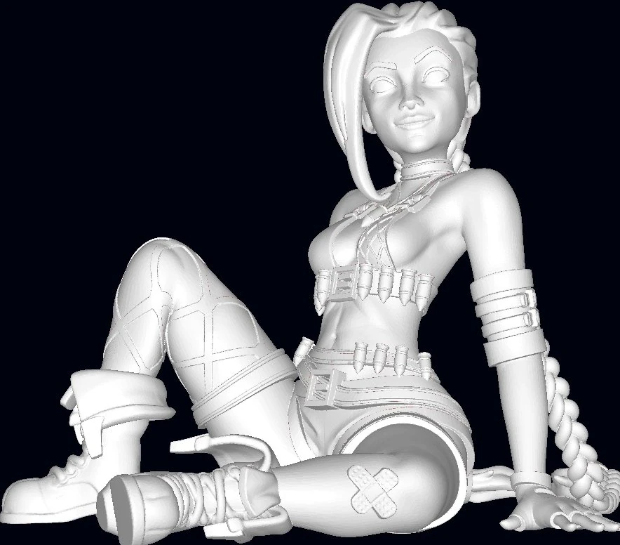 Jinx 3D Model .c4d .max .obj .3ds .fbx .stl .blend
