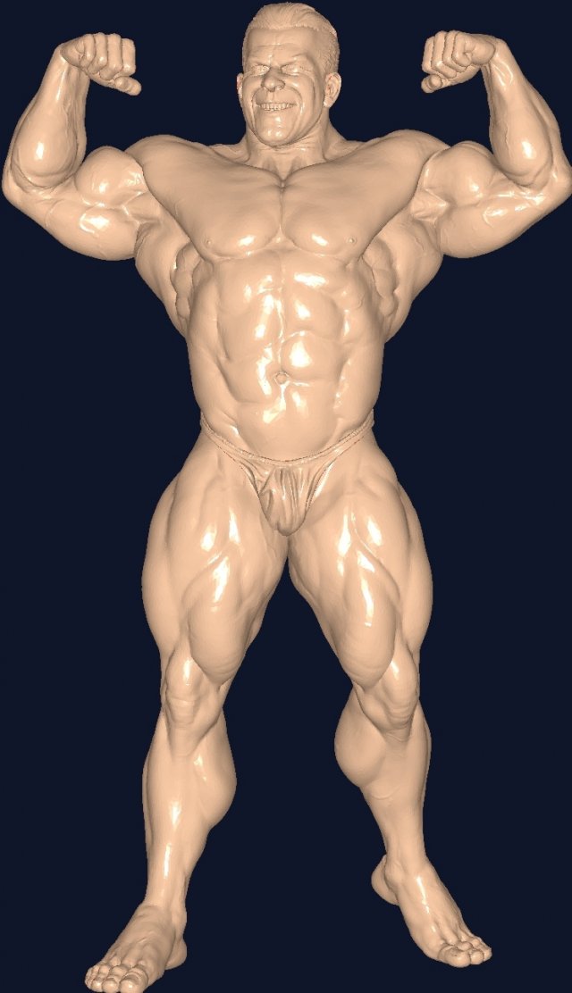 Bodybuilder 3D-Modell .c4d .max .obj .3ds .fbx .stl .blend 