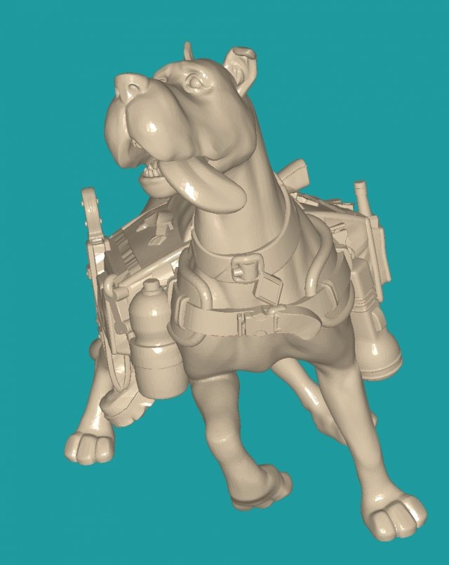 Scooby 3D Baskı Modeli .c4d .max .obj .3ds .fbx .stl .blend 
