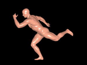 Stand-pose 3D-printmodel