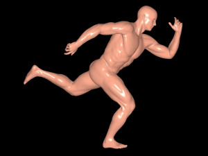Stand-pose 3D-printmodel