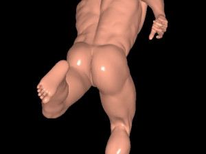 Stand-pose 3D-printmodel