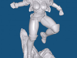 Absorbing Woman 3D Print Model