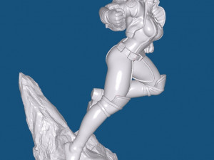 Absorbing Woman 3D Print Model