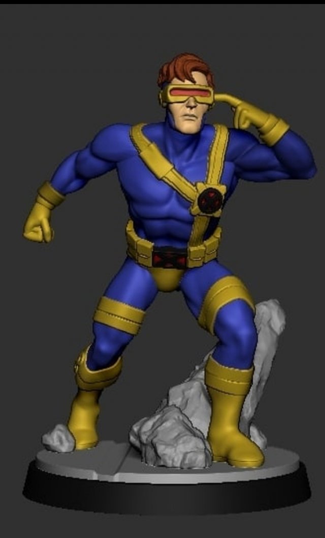 Visor Man 3D Print Model .c4d .max .obj .3ds .fbx .stl .blend 