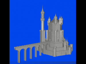 Castle Model Cetak 3D