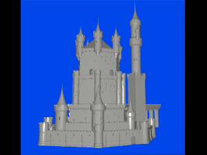 Castle Model Cetak 3D