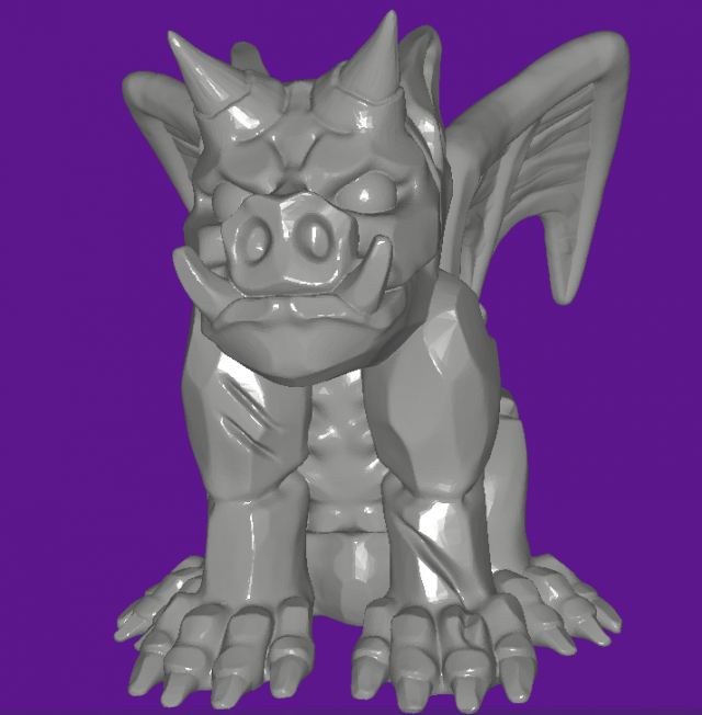 Gargoyle 3D Принт Модель .c4d .max .obj .3ds .fbx .stl .blend 