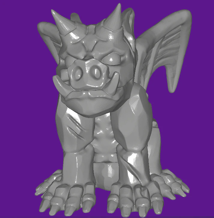 Gargoyle 3D Print Model .c4d .max .obj .3ds .fbx .stl .blend 