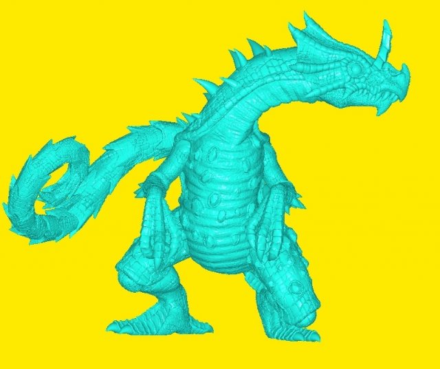 Chameleon Raptor 3D 프린트 모델 .c4d .max .obj .3ds .fbx .stl .blend 