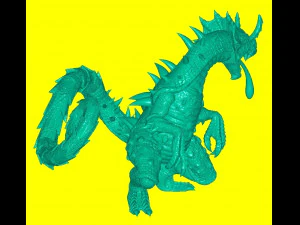 Chameleon Raptor 3D Print Model
