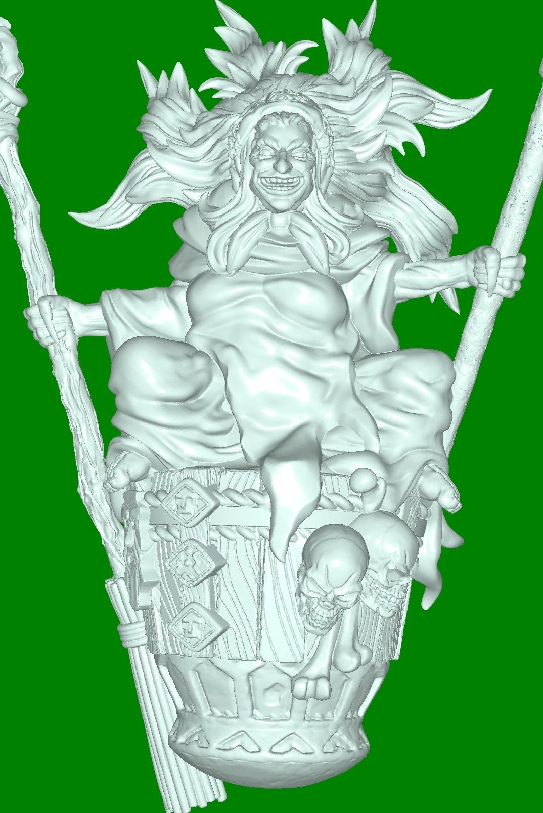 Baba Yaga 3D Print Model .c4d .max .obj .3ds .fbx .stl .blend