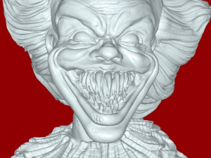 Pennywise-bust 3Dプリントモデル