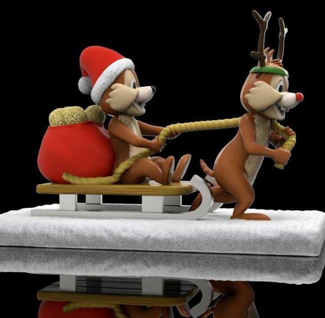 Chip dale Modelo de Impressão 3D .c4d .max .obj .3ds .fbx .stl .blend 