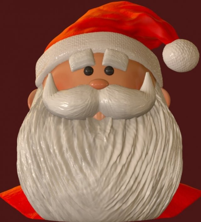 Santa Claus Modello di stampa 3D .c4d .max .obj .3ds .fbx .stl .blend 