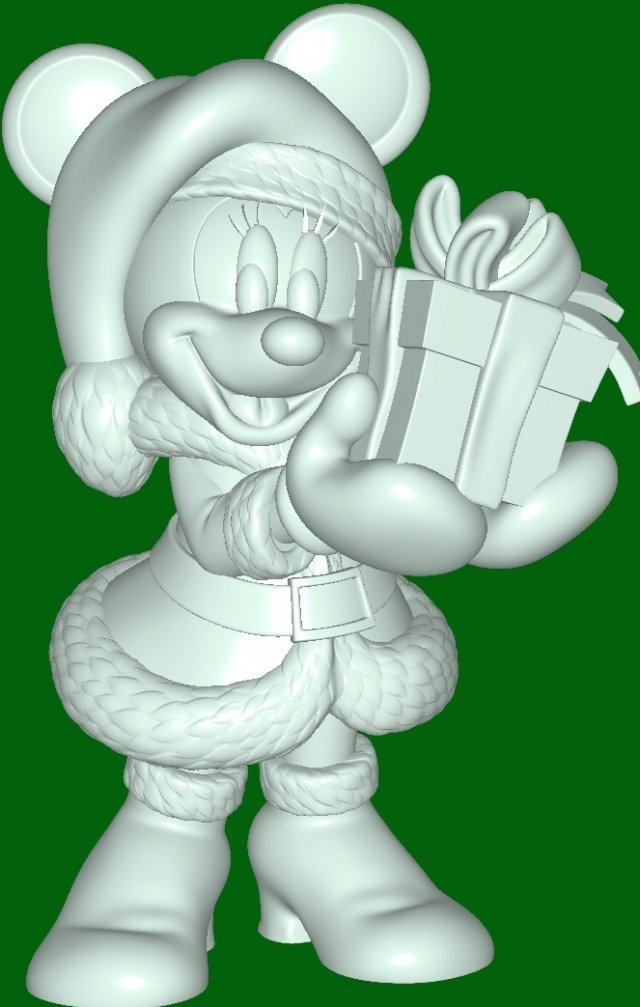 MinnieChristmass 3D-Druckmodell .c4d .max .obj .3ds .fbx .stl .blend 