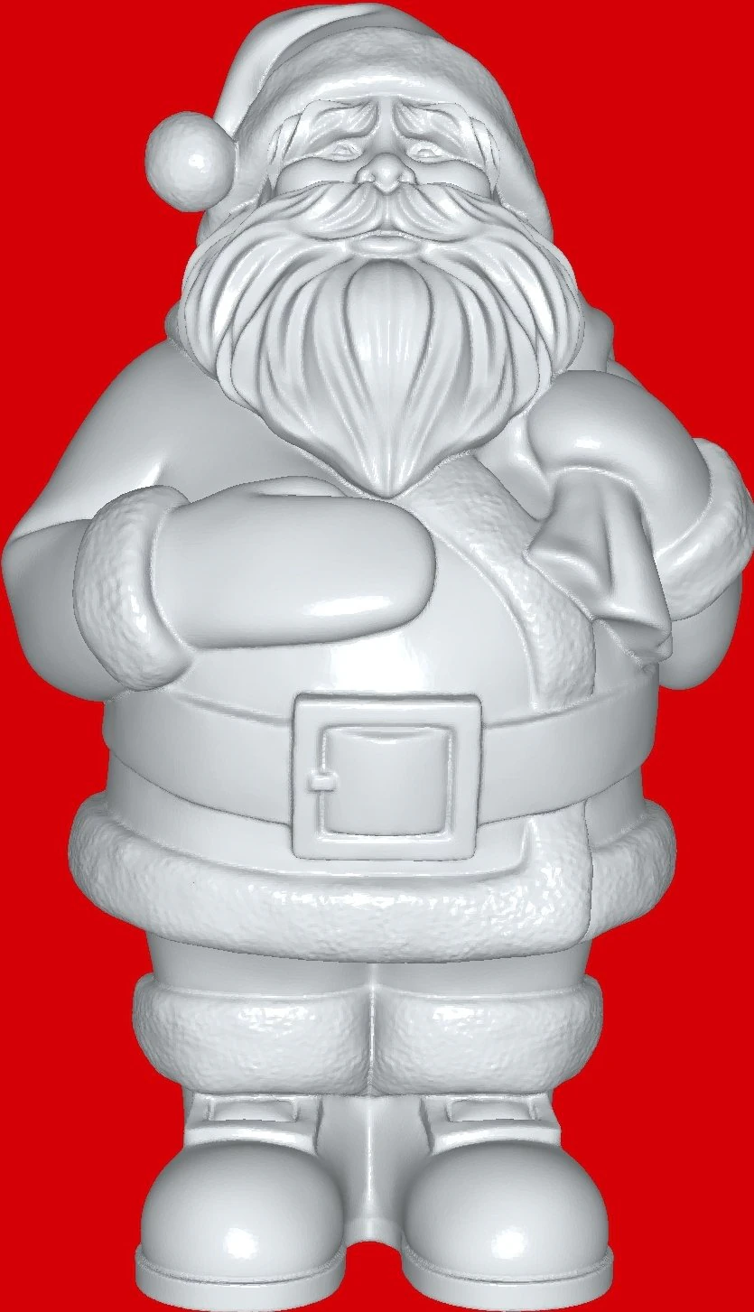 Santa-claus 3D Print Model .c4d .max .obj .3ds .fbx .stl .blend 