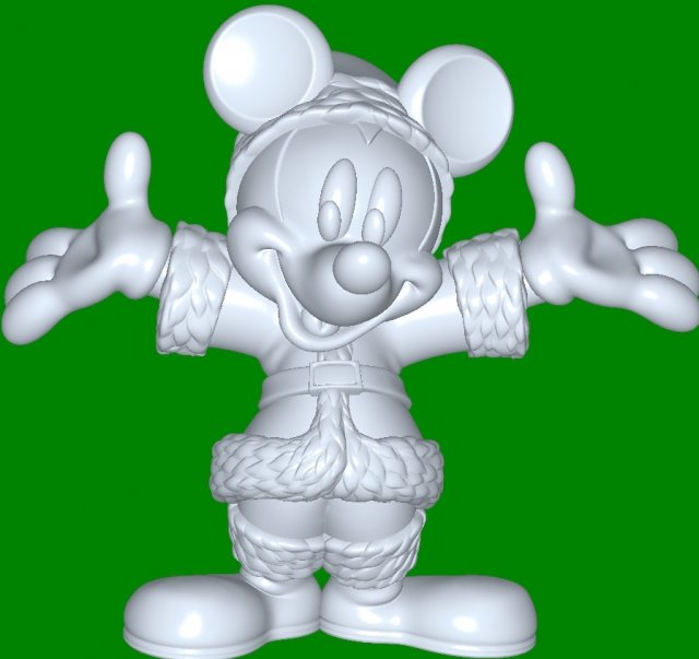 Mickey present 3D 모델 .c4d .max .obj .3ds .fbx .stl .blend 