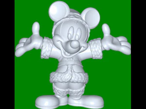 Topolino presente Modello 3D