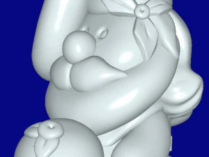 Mini Santa 3D Model
