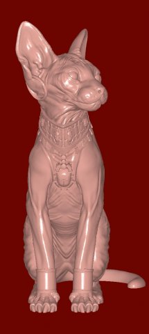 Royal Cat 3D 모델 .c4d .max .obj .3ds .fbx .stl .blend