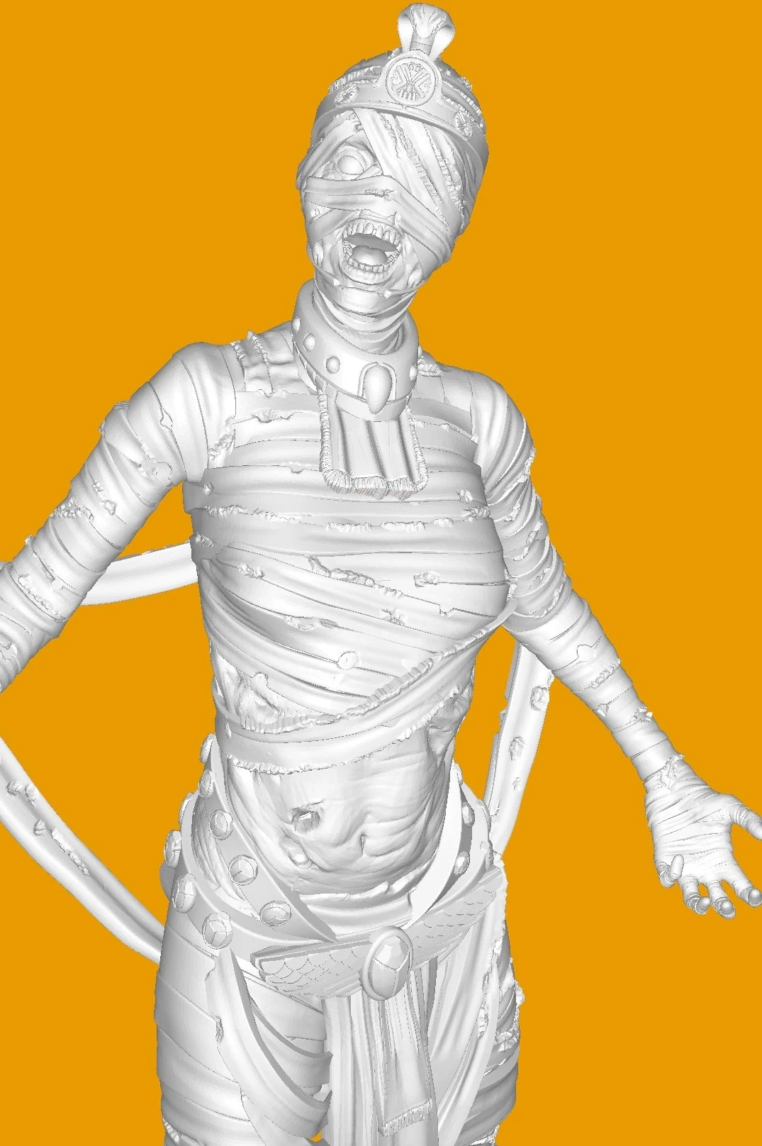 Attendant Mummy 3D Model .c4d .max .obj .3ds .fbx .stl .blend 