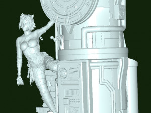 Genesis Collectibles - Steampunk Catwoman Model 3D